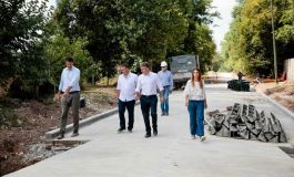 Achával recorrió la obra hidráulica de El Rocío que sigue avanzando 